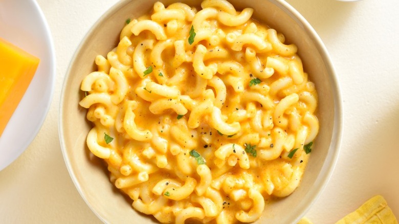 Bowl of mac and cheese