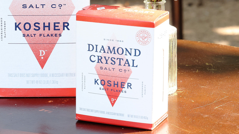 Box of Diamond Crystal kosher salt