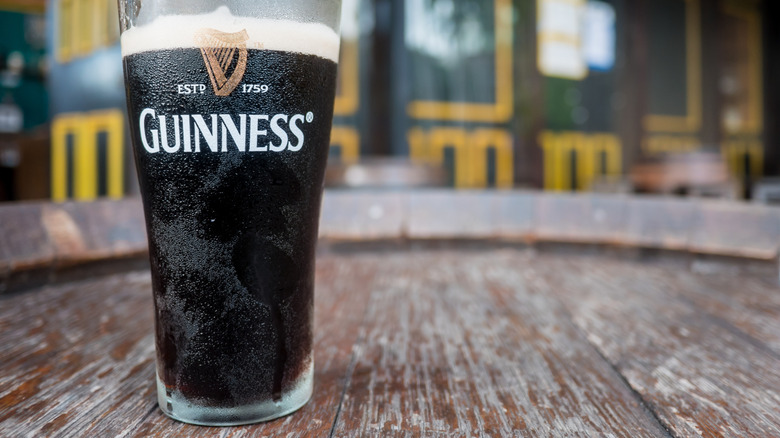guinness on table