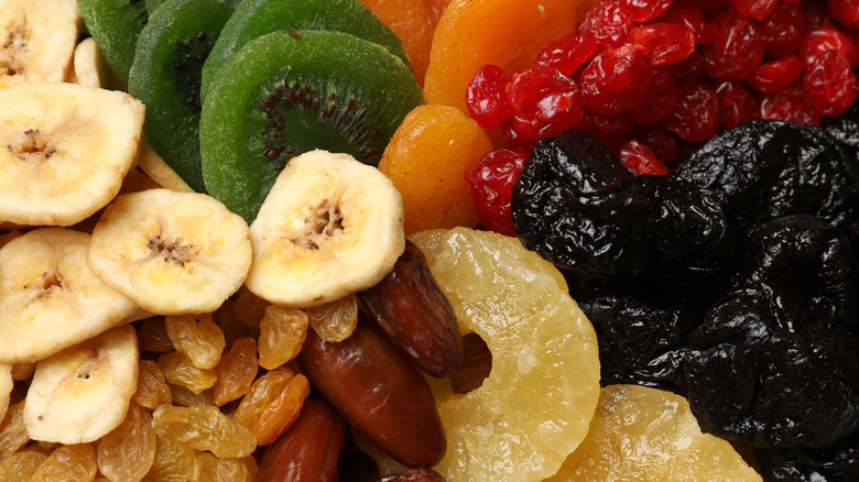 Close-up of assorted dried fruits