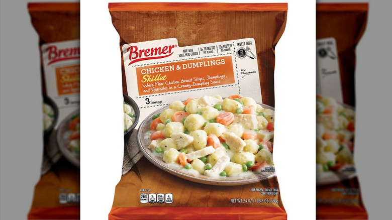 View of the Bremer Chicken and Dumplings Skillet package