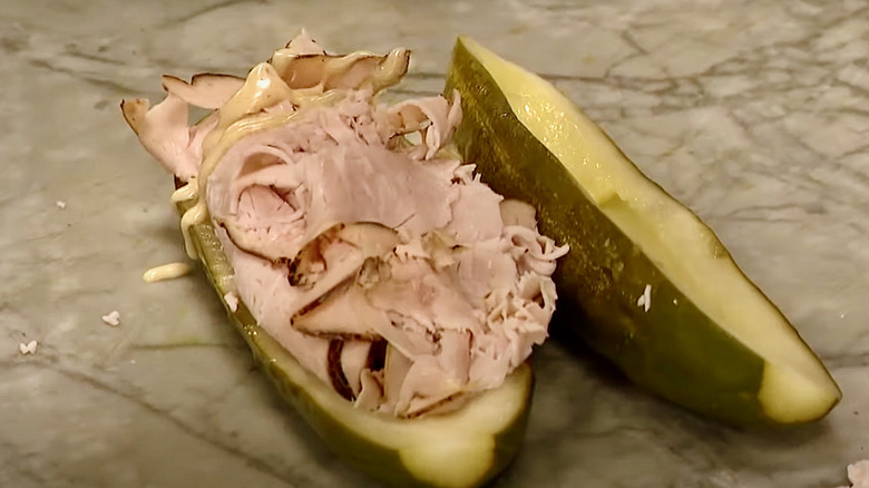 Seven Brothers Gourmet pickle sandwich