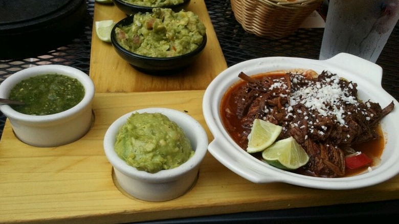 Machaca Taquitos from Momocho, a modern Mexican restaurant in Cleveland, Ohio