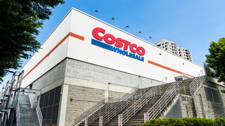 Outside of a Costco wholesale store