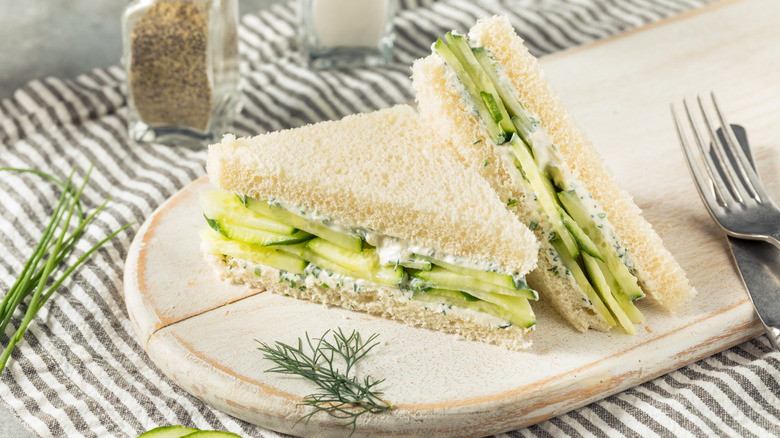 Cucumber sandwiches