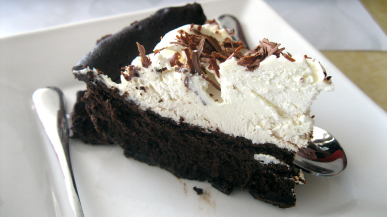 Slice of Mississippi mud pie