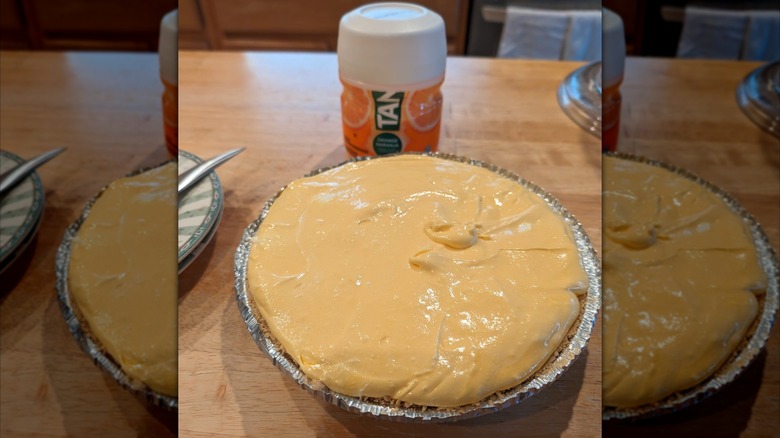 Tang pie with Tang in background
