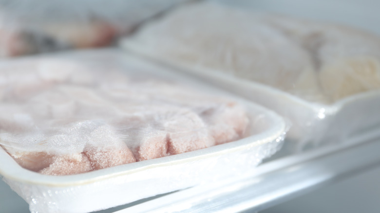 frozen food in white trays