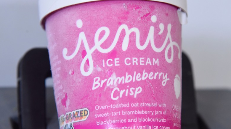 Pint of Jeni's Ice Cream Brambleberry Crisp