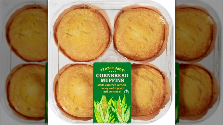 A pack of cornbread muffins from Trader Joe's