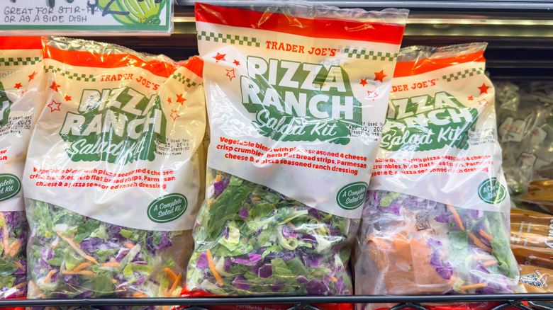 Trader Joe's pizza ranch salad kits