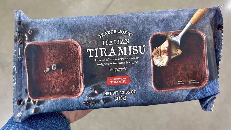A package of Trader Joe's Italian Tiramisu