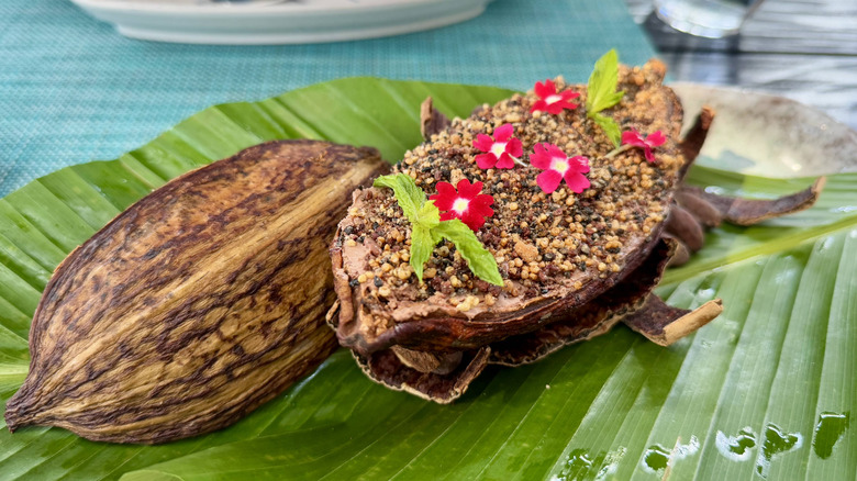 Chocolate and lucuma mousse at La Mar Lima