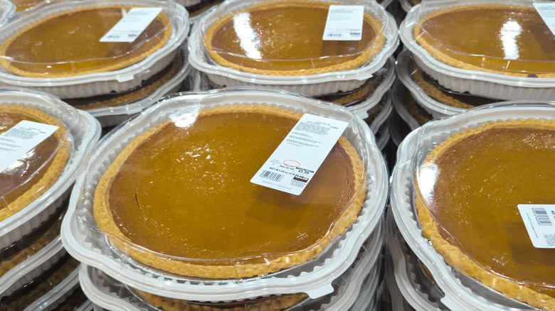 A table full of Kirkland Signature Pumpkin Pie