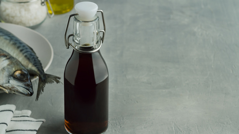 Bottle of fish sauce