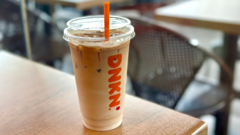 Dunkin' Donut iced latte