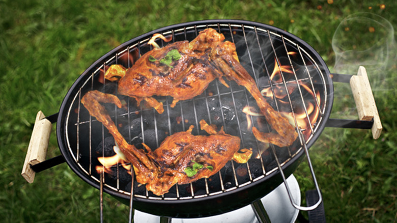 Barbecued mutton legs
