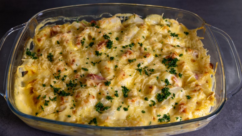 Cheese and ham casserole