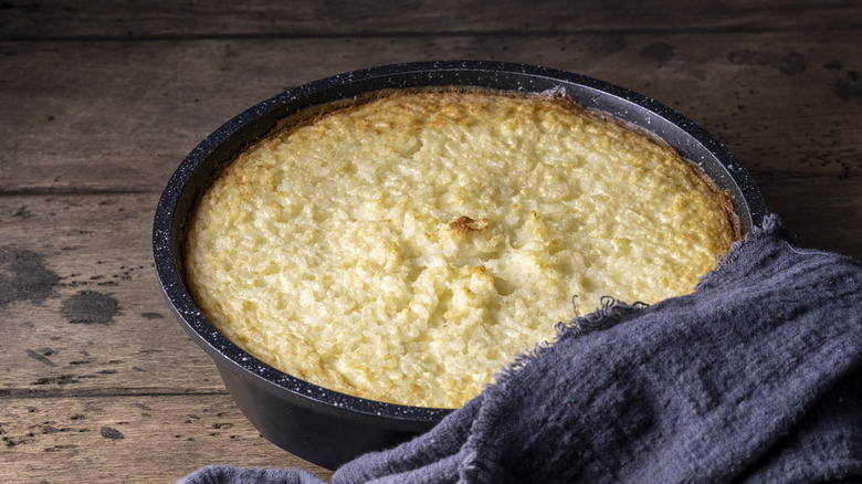 Rice pudding casserole dish