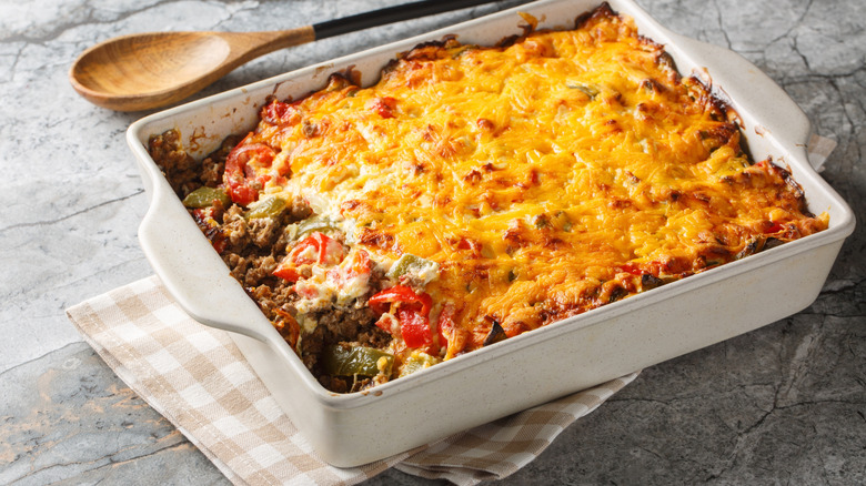 John Wayne casserole in dish