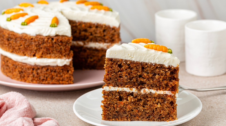 Carrot cake with cream cheese frosting