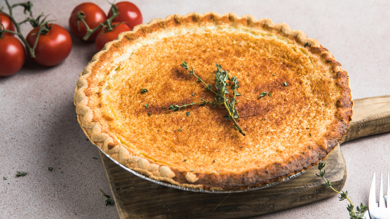 Freshly baked chess pie