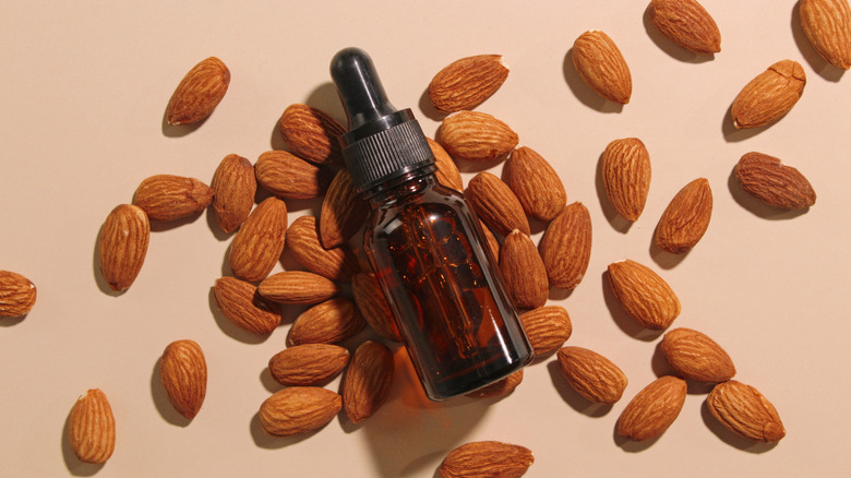 Almonds with dropper bottle