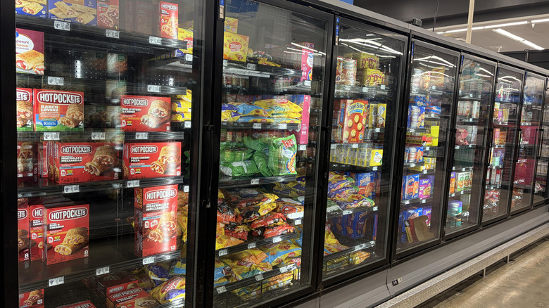 Walmart freezer section display