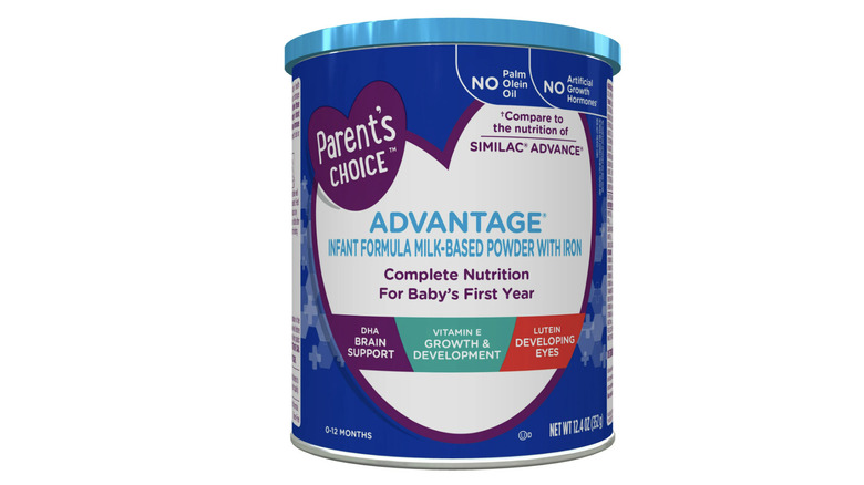 Parent's Choice Advantage Infant Formula Milk-Based Powder with Iron