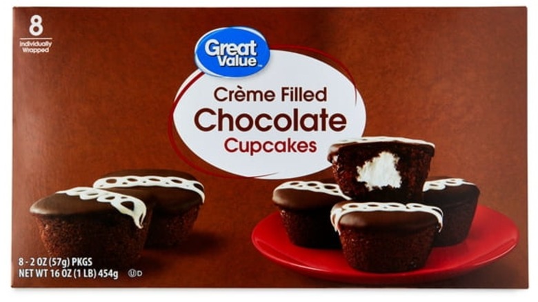 Great Value Crème-Filled Chocolate Cupcakes
