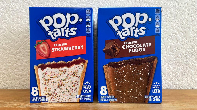 both Pop-Tarts boxes in a row on a table