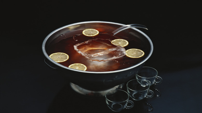 Gaelic Punch in chrome bowl