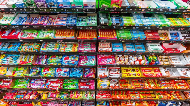 convenience store candy rack