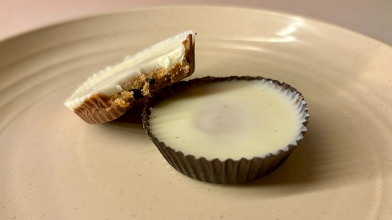 Reese's Oreo Cup close-up on a plate