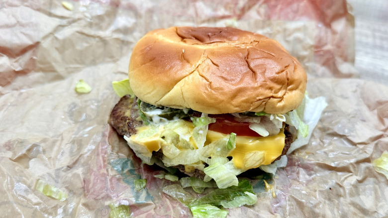 Jalapeño Ranch Cheeseburger on wrapper