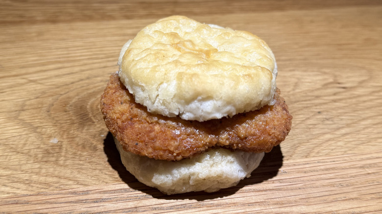 Honey Buddy Chicken Biscuit on a table