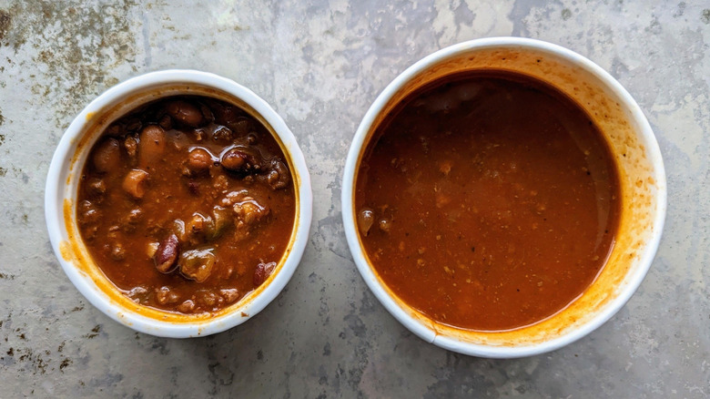 Wendy's restaurant and canned chili