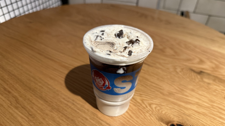 Wendy's Thin Mints Frosty Fusion — Vanilla