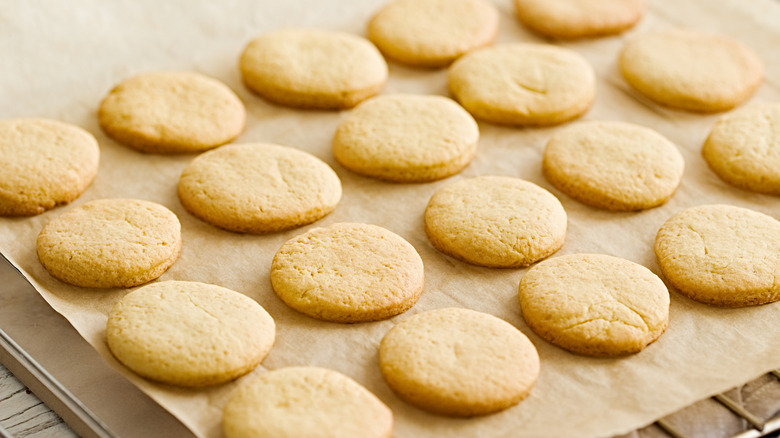 Tray of butter cookies
