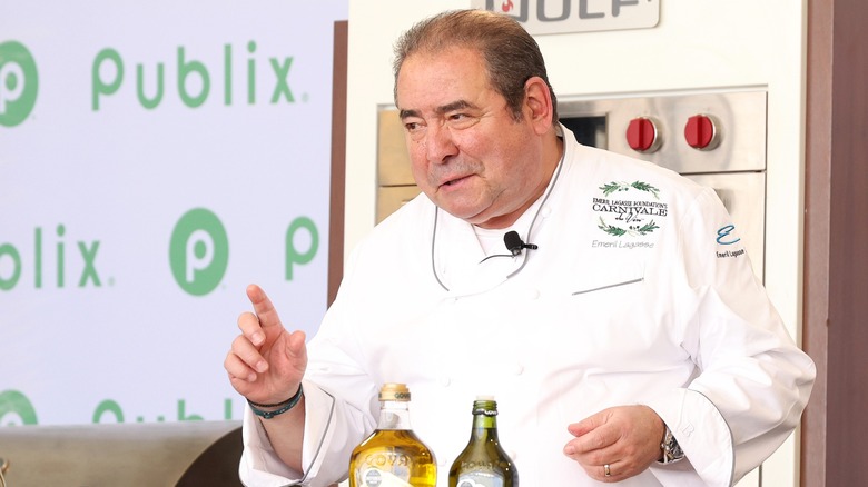 Emeril Lagasse during cooking demonstration