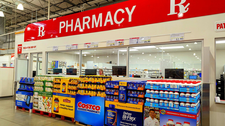 A Costco pharmacy is pictured.