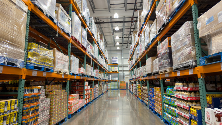 A Costco aisle is pictured.