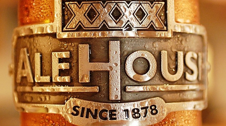 XXXX beer tap handle