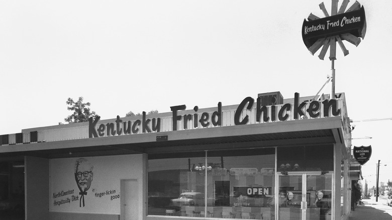 vintage photo of Kentucky Fried Chicken restaurant