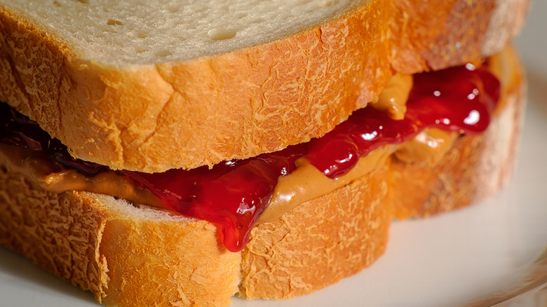 peanut butter and jelly sandwich