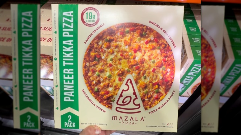 A two-pack of Mazala Paner Tikka Pizza at Costco