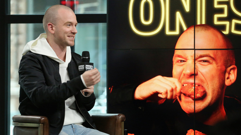 Sean Evans on a talk show