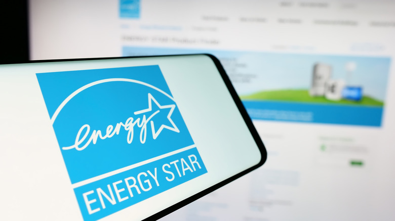 Energy Star logo on phone app