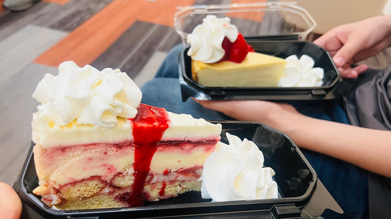 Piece of cheesecake from The Cheesecake Factory