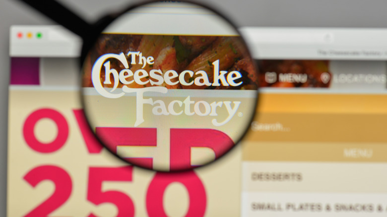 The Cheesecake Factory logo on its website